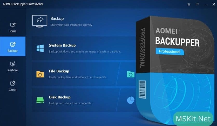 AOMEI Backupper v7.3.3 + WinPE ISO Free Download Full Version