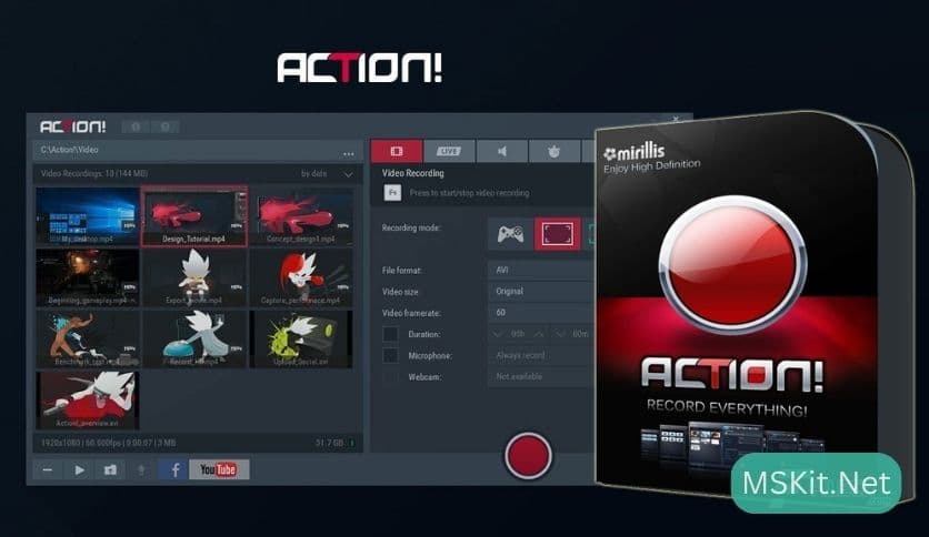 Mirillis Action! 4.36.0 Full Version with Loader Free Download