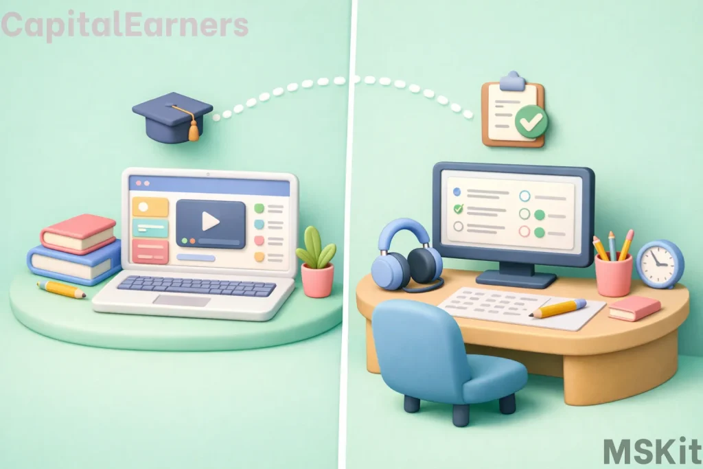 What does online mean in the insurance licensing process